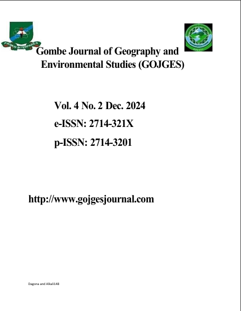 					View Vol. 4 No. 2 (2024): ASSESSMENT OF CLIMATE CHANGE ADAPTIVE CAPACITIES OF GRAIN CROP FARMERS  IN SOBA LOCAL GOVERNMENT AREA, KADUNA STATE, NIGERIA 
				